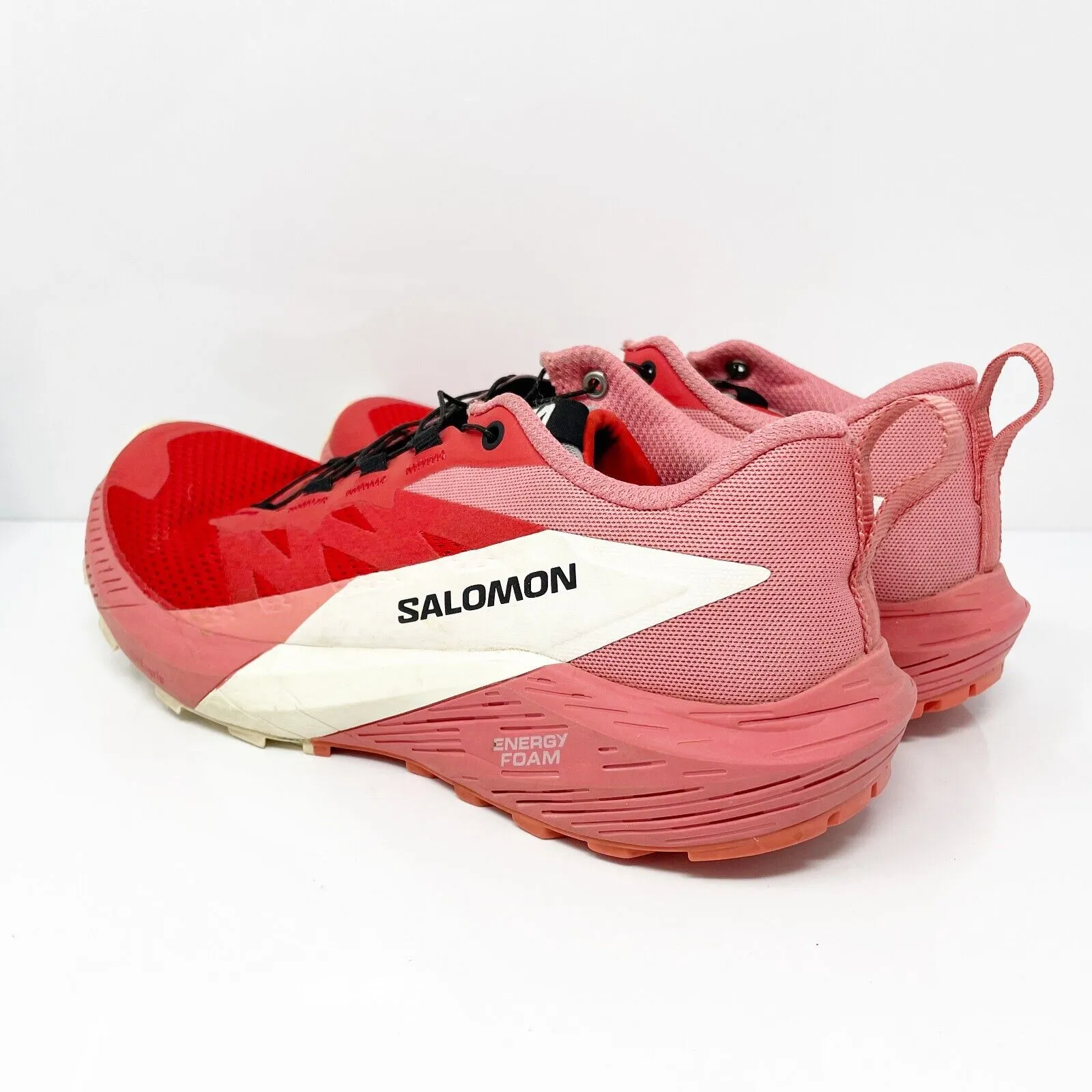 Salomon Womens Sense Ride 5 472152 Red Running Shoes Sneakers Size 8