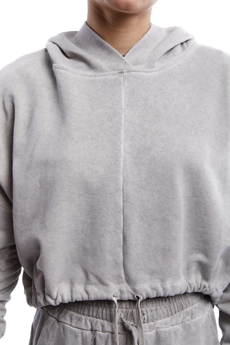 SAND OVER FLEECE HOODIE