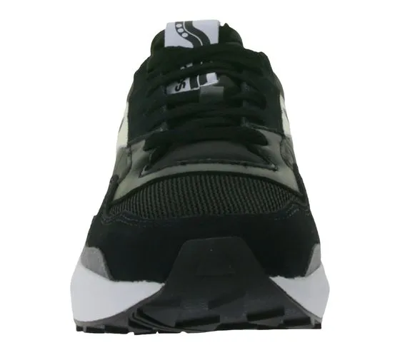 Saucony Jazz Nxt baskets basses pour hommes avec contenu en cuir véritable S70790-1 noir/beige