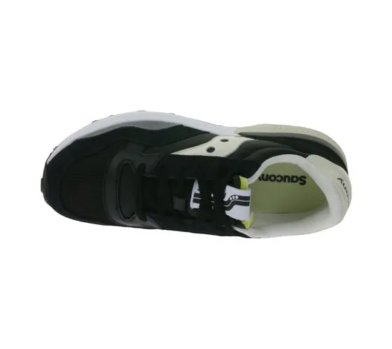 Saucony Jazz Nxt baskets basses pour hommes avec contenu en cuir véritable S70790-1 noir/beige