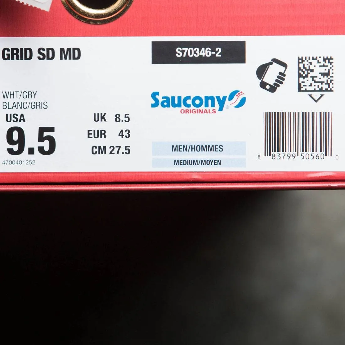 Saucony Men Grid SD - Eel (white / gray)