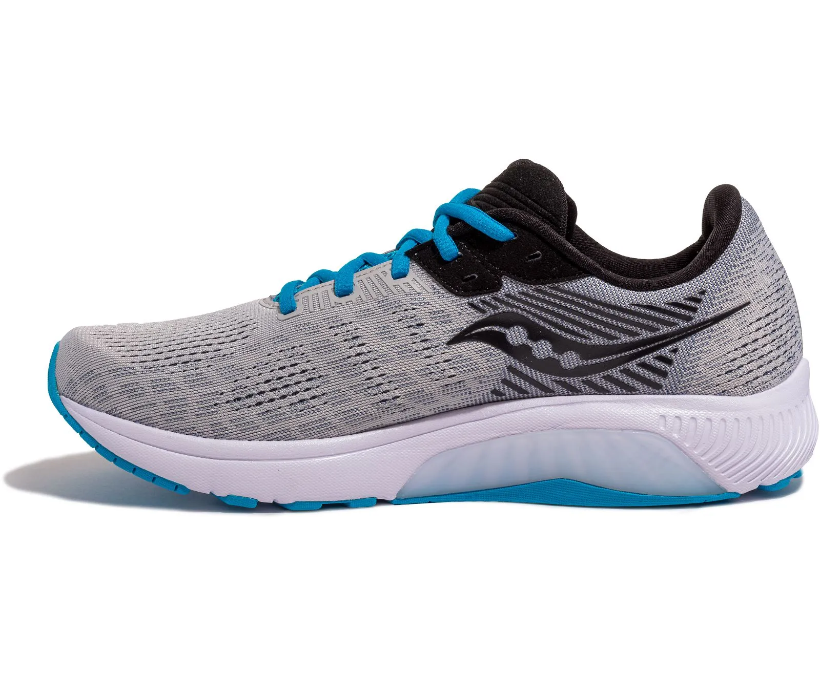 Saucony Mens Guide 14 Running Shoe- Alloy/Cobalt