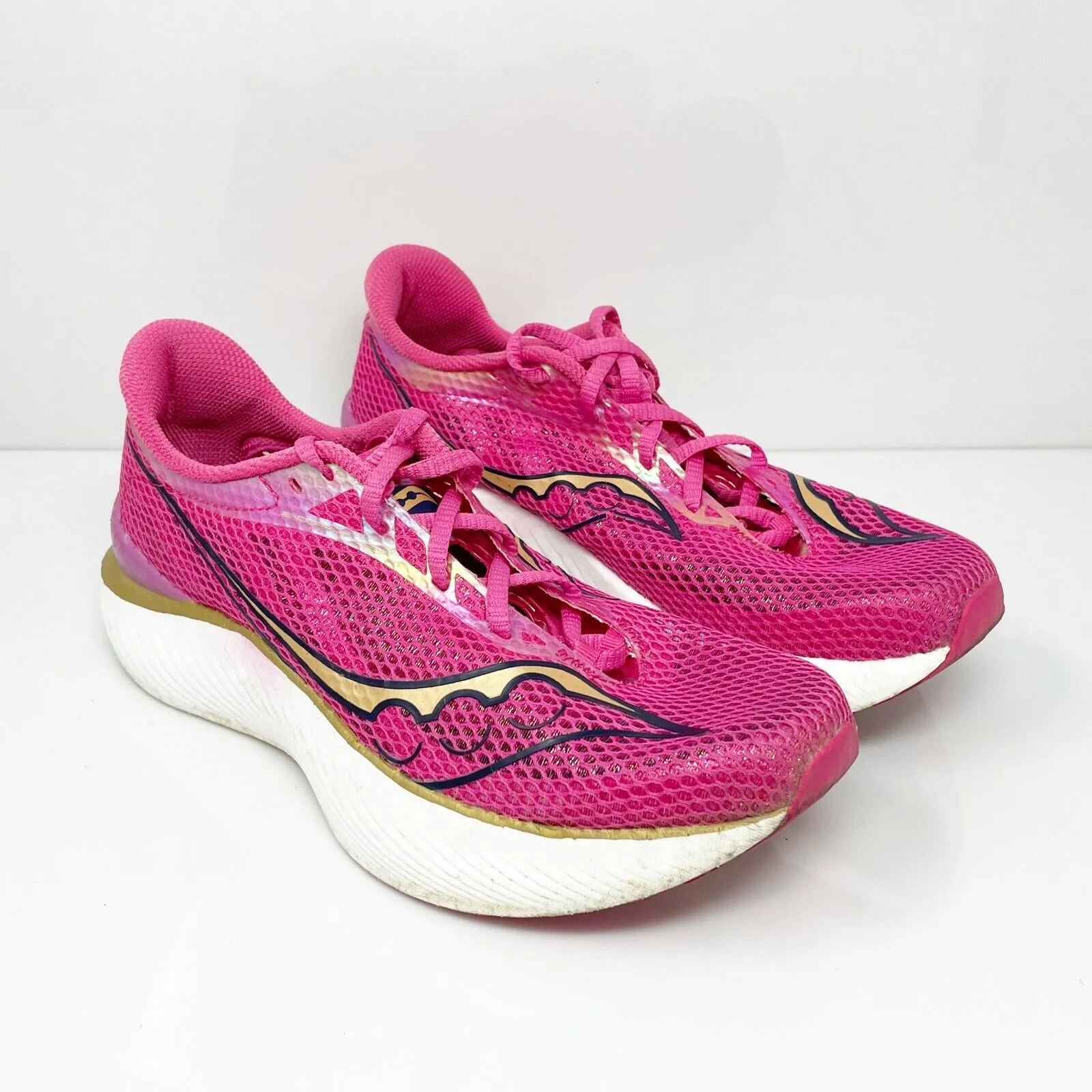 Saucony Womens Endorphin Pro 3 S10755-40 Pink Running Shoes Sneakers Size 10.5