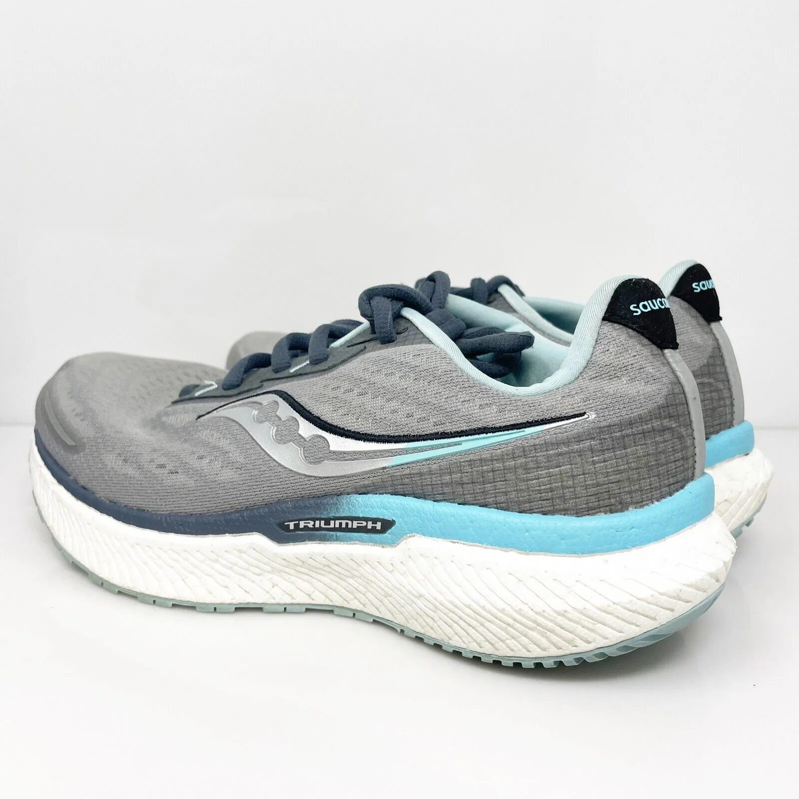 Saucony Womens Triumph 19 S10678-20 Gray Running Shoes Sneakers Size 8.5