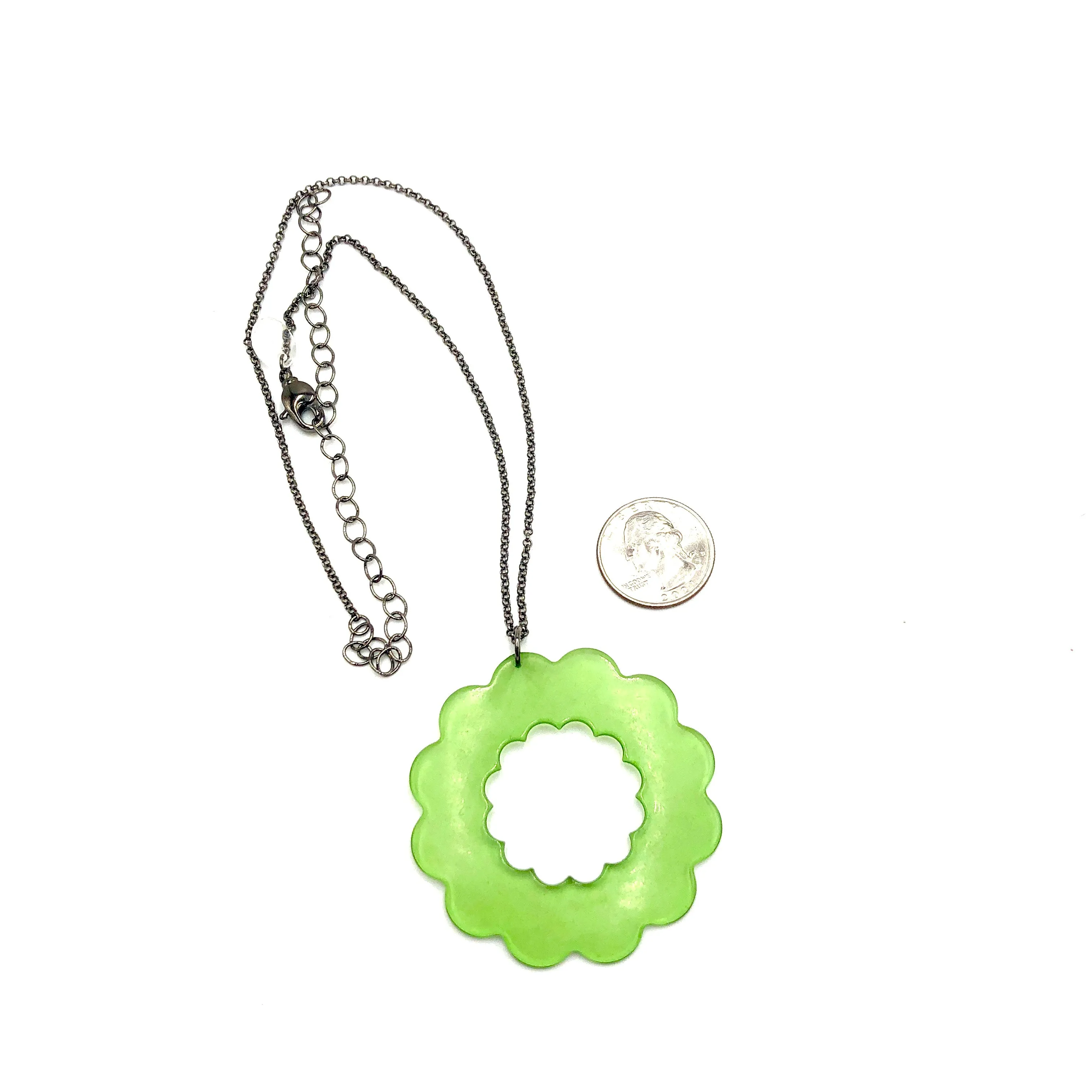 Sea Glass Green Florella Necklace