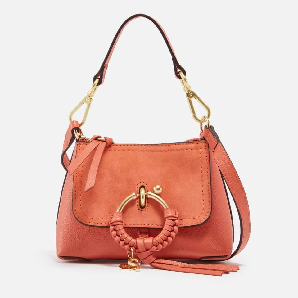 See by Chloé Joan Mini Suede and Leather Shoulder Bag | Coggles