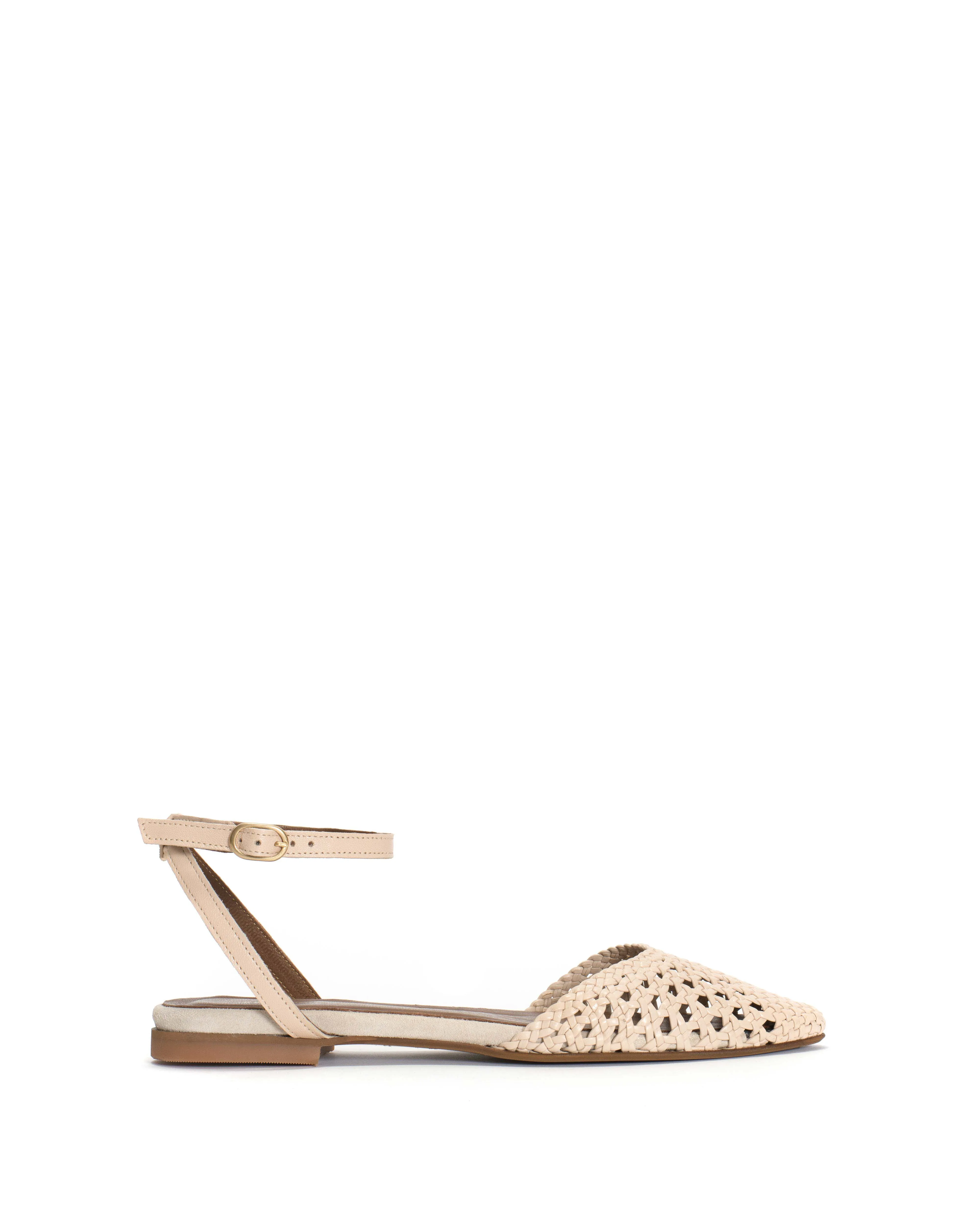 Senara 10 Hand-braided leather Vanilla cream