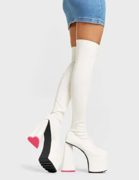 Separate Platform Thigh High Boots