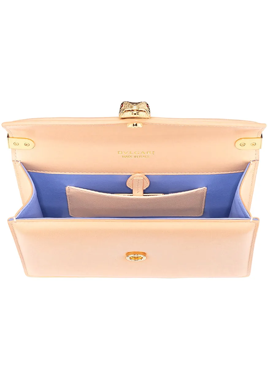 Serpenti Forever Shoulder Bag in Peach