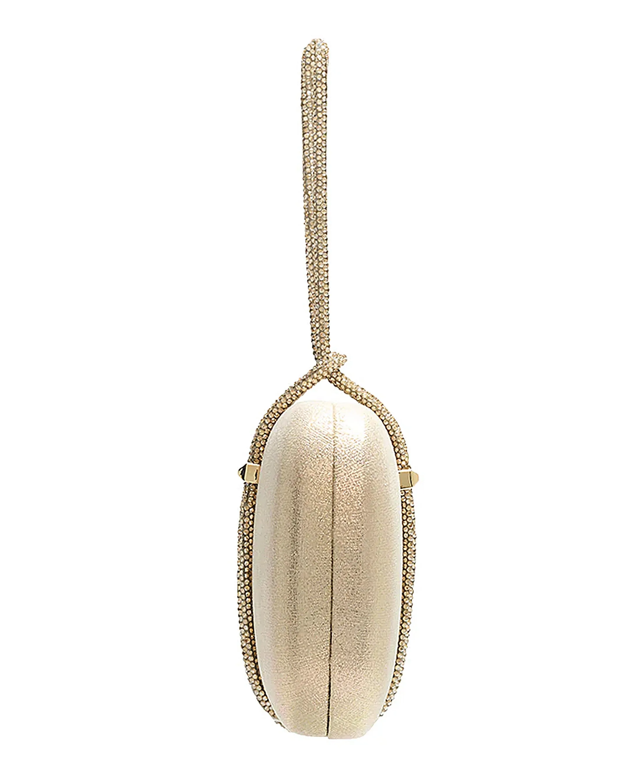 Shimmer Oval Clutch w/ Handle
