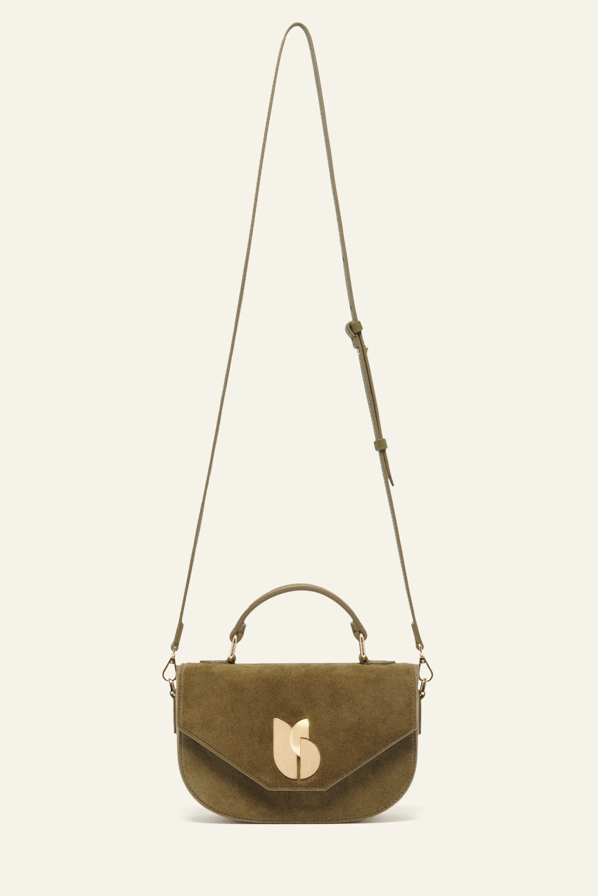 SIGN suede bag