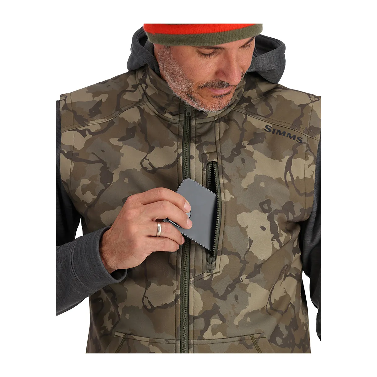 Simms Rogue Vest Regiment Camo Olive Drab