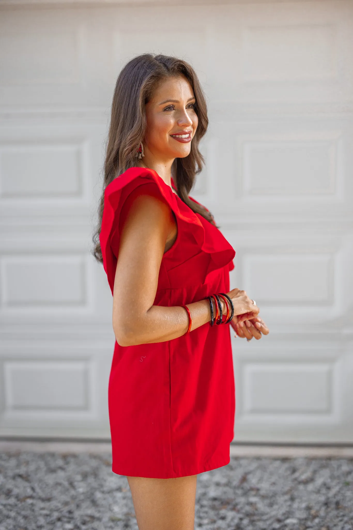 Sizzling Style Red Denim Romper