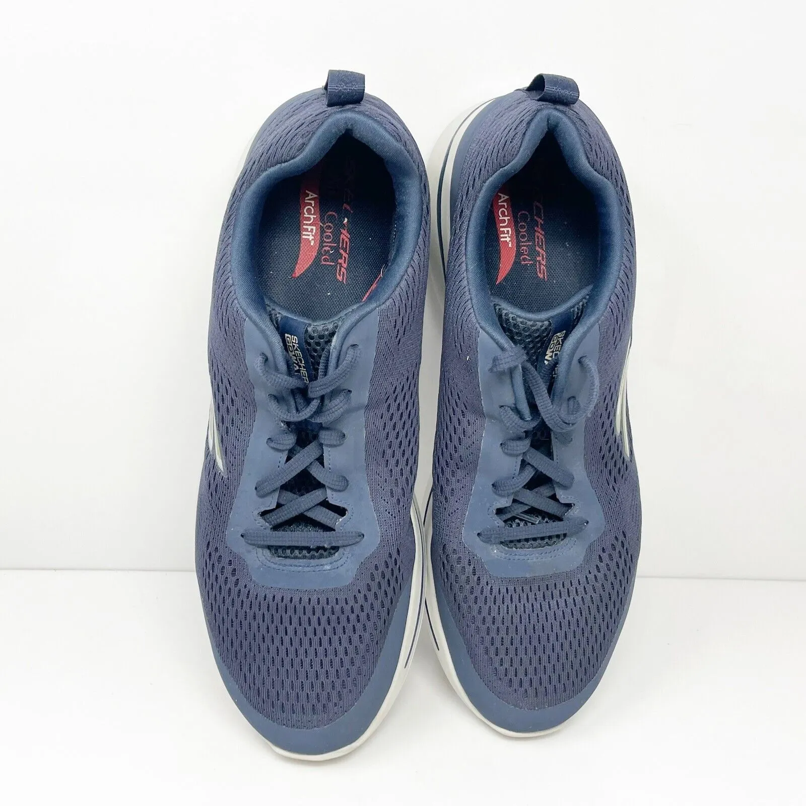 Skechers Mens Go Walk Arch Fit Idyllic 216116 Blue Running Shoes Sneakers Sz 13