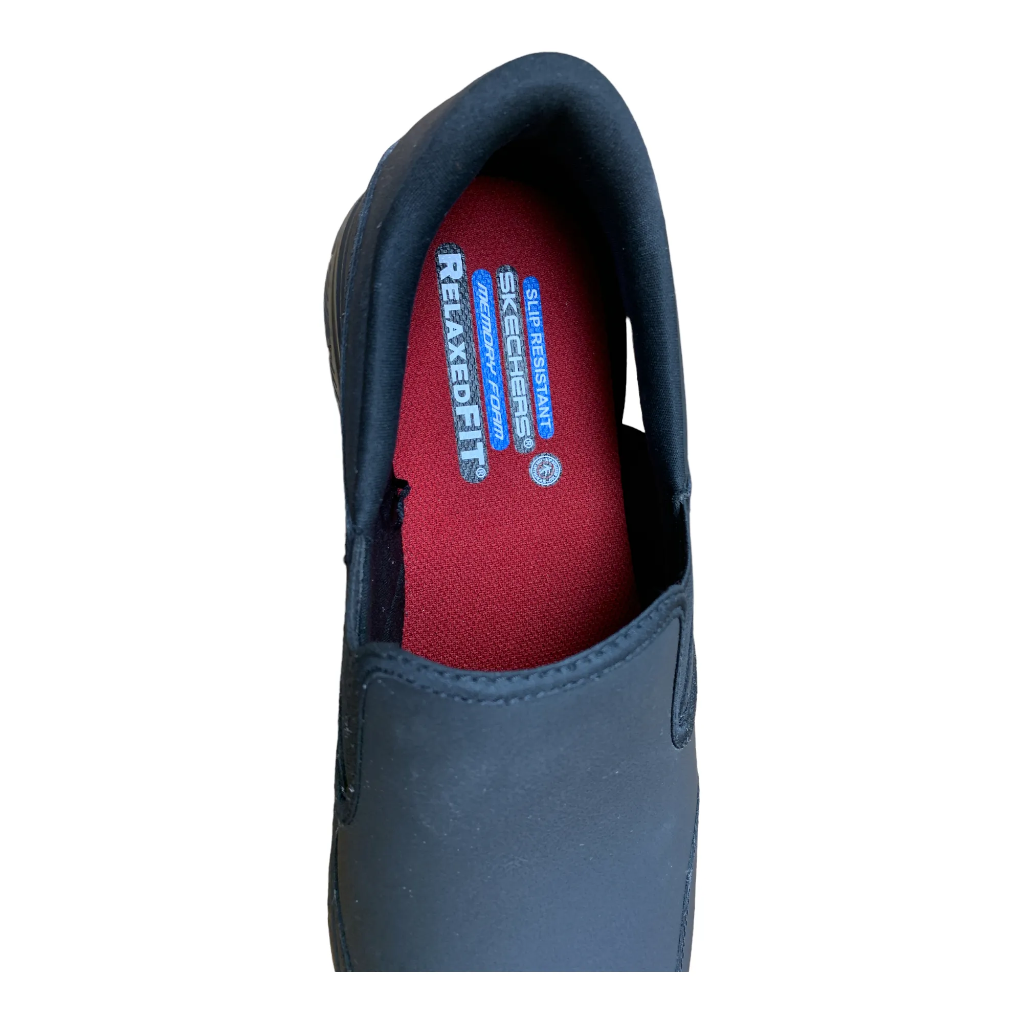 Skechers Men's Memory Foam Slip On Food Service Slip-Resistant Workwear Shoe