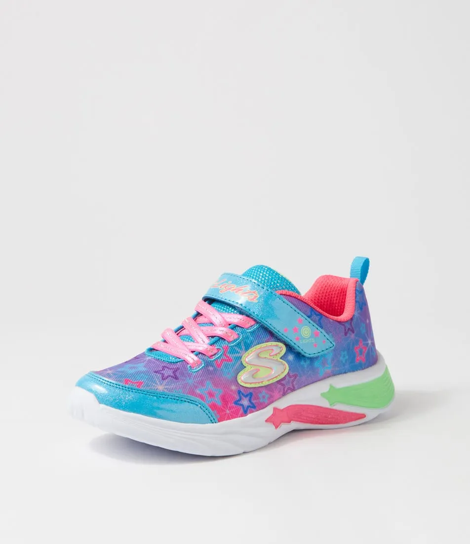 SKECHERS Star Sparks Jnr Turquoise Multi Sneakers