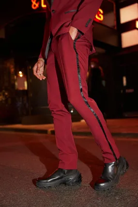 Skinny Tuxedo Suit Trousers
