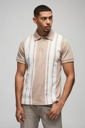 Slim Interlock Colour Block Polo