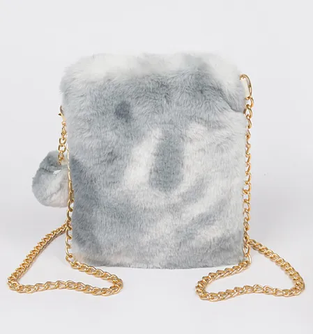 Small Fuzzy Crossbody Bag, Cellphone Purse. Silky Faux Fur Bag, Lots of colors!