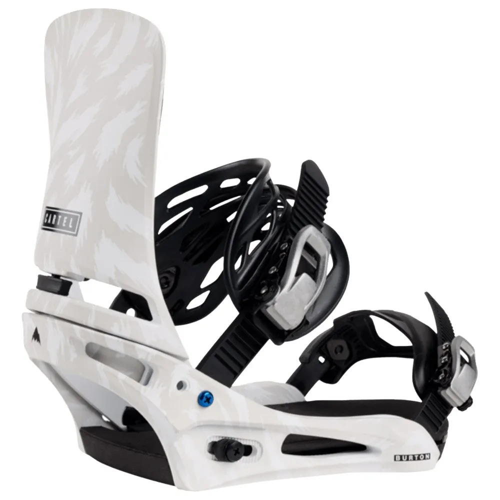 Snowboard binding Burton ---Cartel White Gray