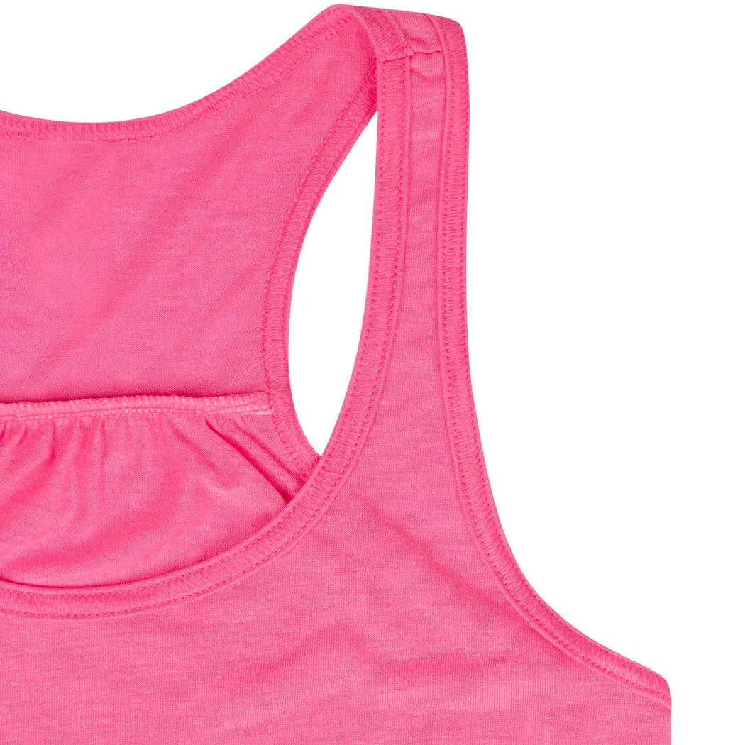 Soccer Flowy Racerback Tank Top - Soccer Heartbeat 
