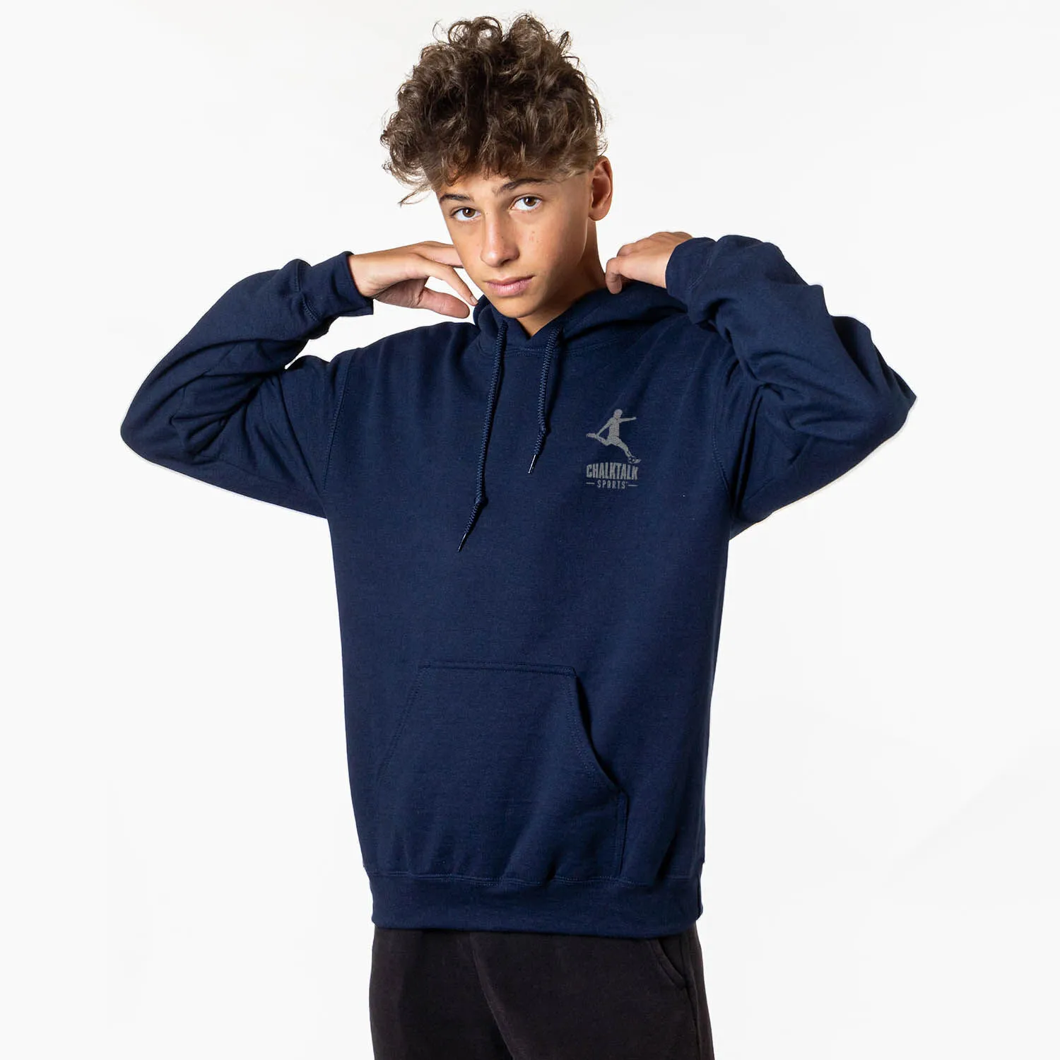 Soccer Hooded Sweatshirt - Soccer USA (Back Design) 