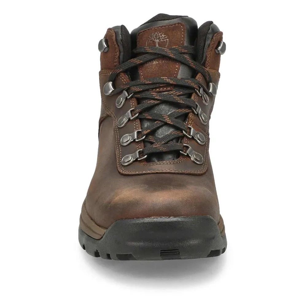 Soft Moc Mens Flume Mid Waterproof Lace Up Ankle Boot - Brown