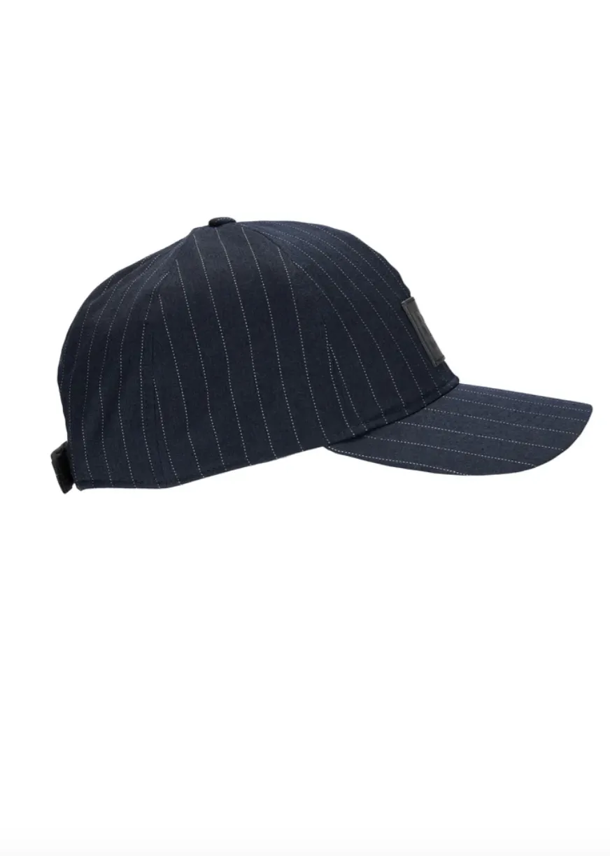 Solregn Navy Pinstripe Cap