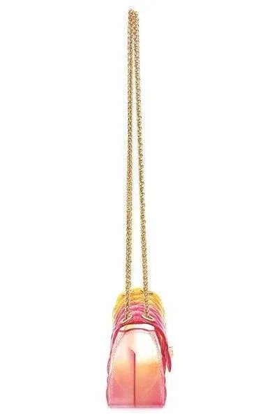 Sophie Quilt Embossed Multi Color Jelly Shoulder Bag
