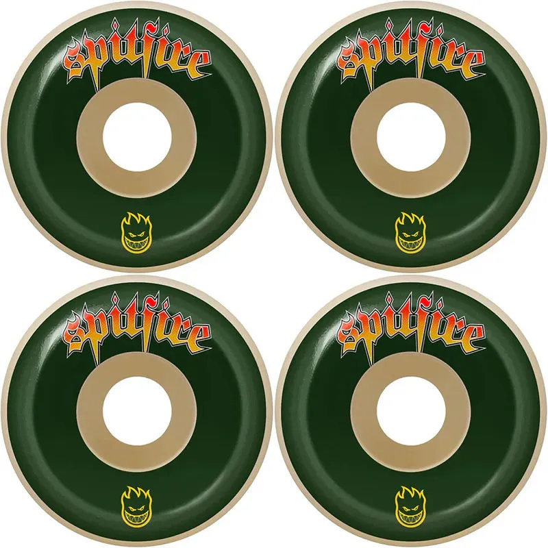 Spitfire Formula Four Skateboard Wheels 99DU Venom Script Conical Full White 53mm