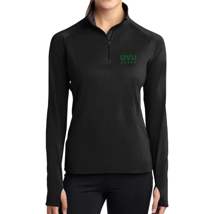 Sport-Tek Ladies Sport-Wick Stretch 1/2-Zip Pullover - UVU Cheer