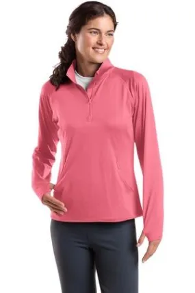 Sport-Tek® LST850 Ladies Stretch 1/2 Zip Pullover - Sport-Wick®