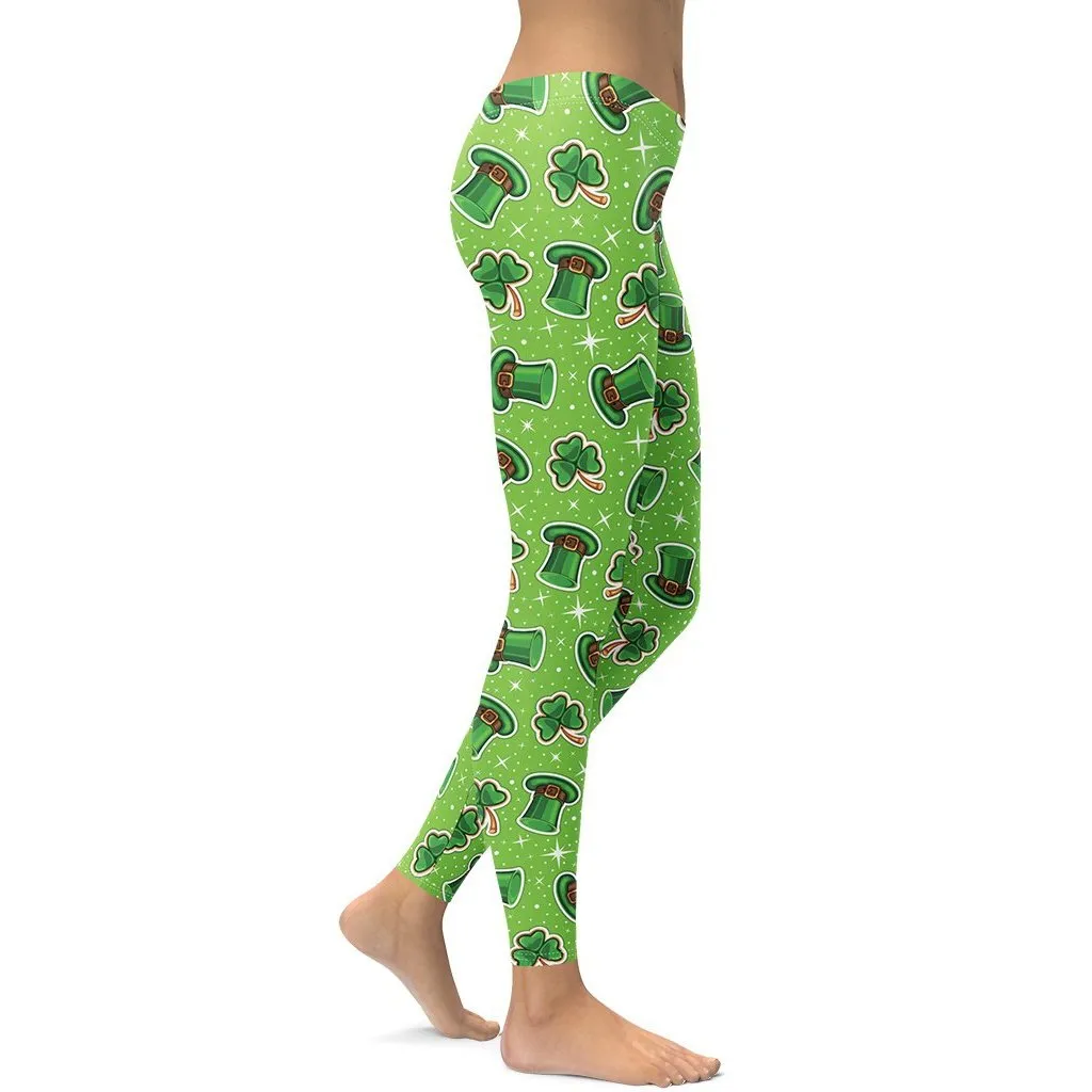 St. Patrick Day Pattern Leggings