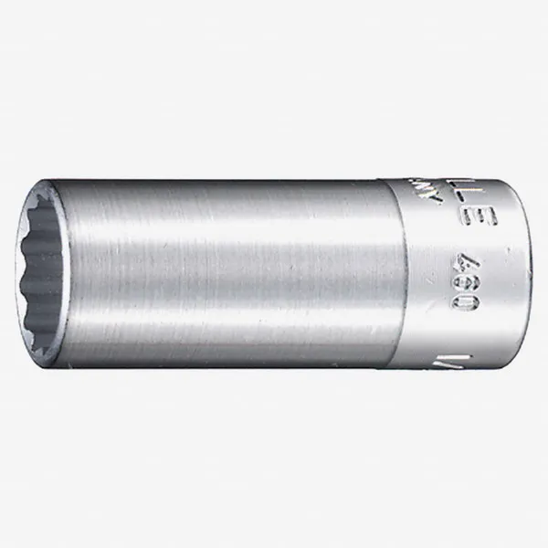 Stahlwille 460a Socket, 3/8" Drive, 12 Point, 7/16"