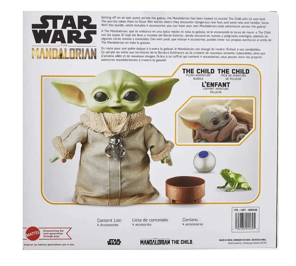Star Wars The Mandalorian 11-inch Grogu Plush Adventure Bundle