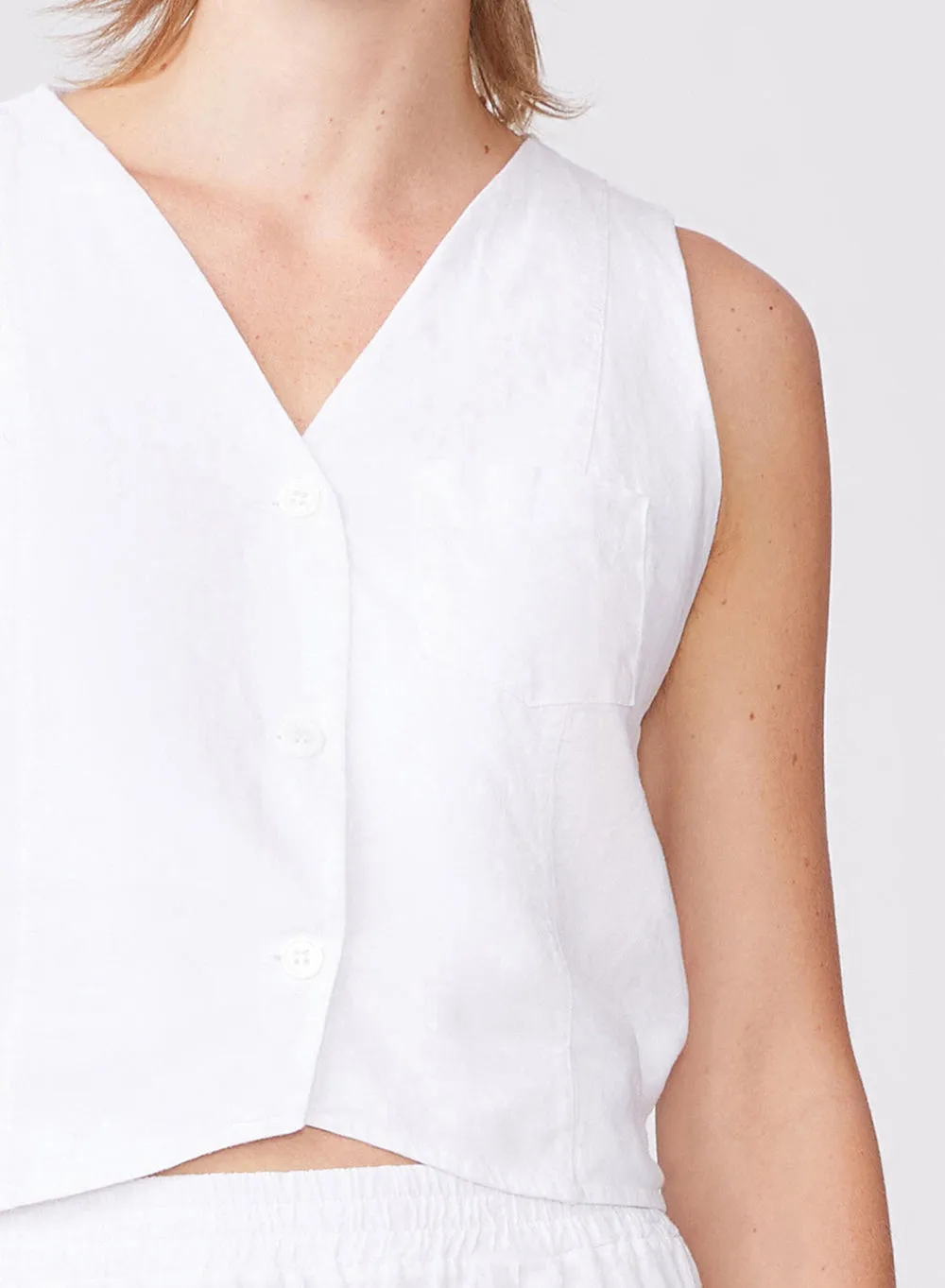Stateside Linen Pocket Vest