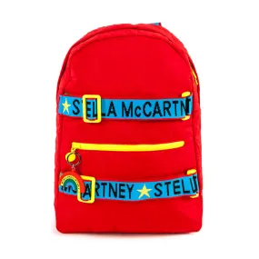 Stella Mccartney Logo Red Backpack For Girl