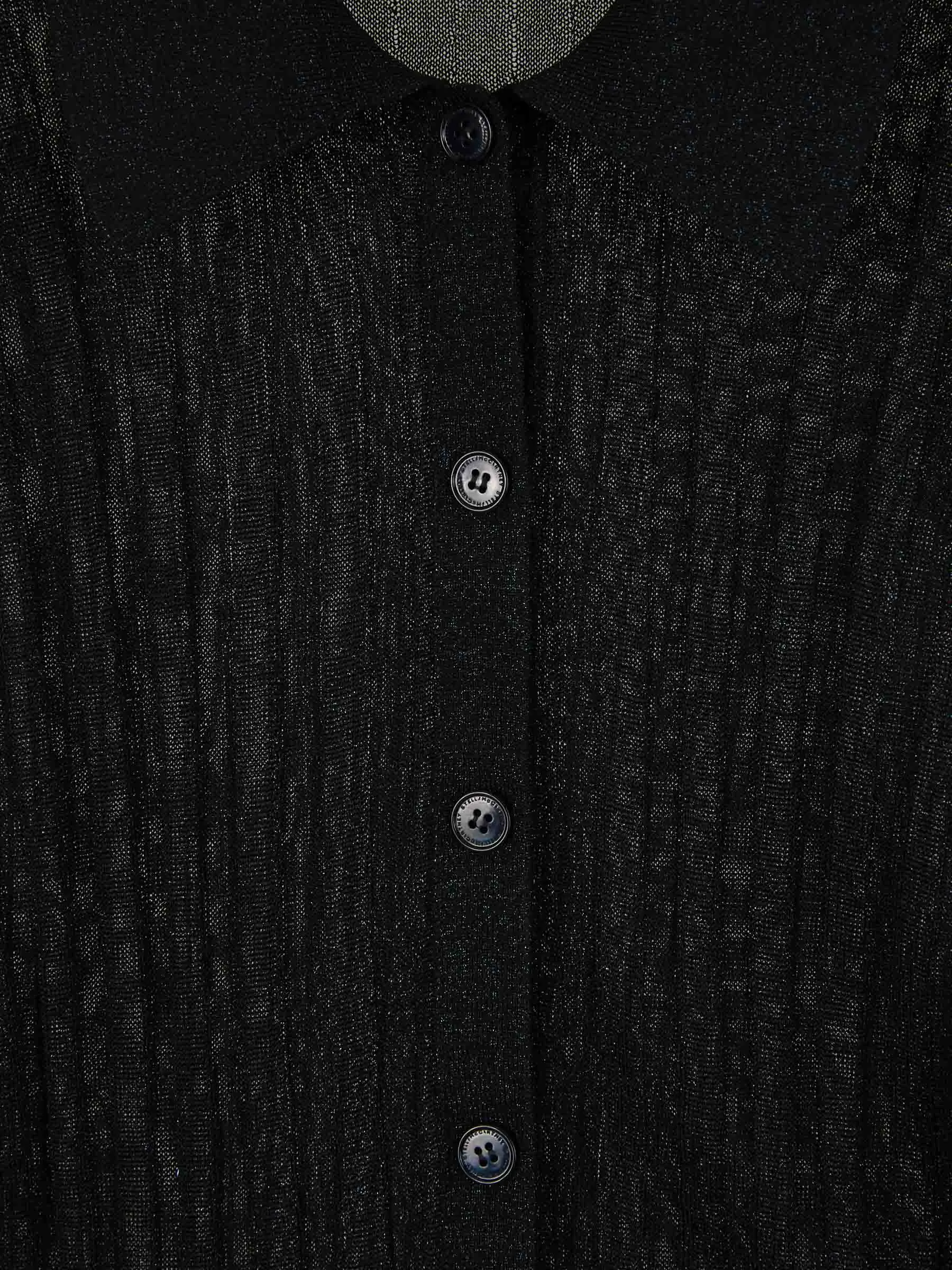 Stella McCartney Lurex Knit Polo Top 