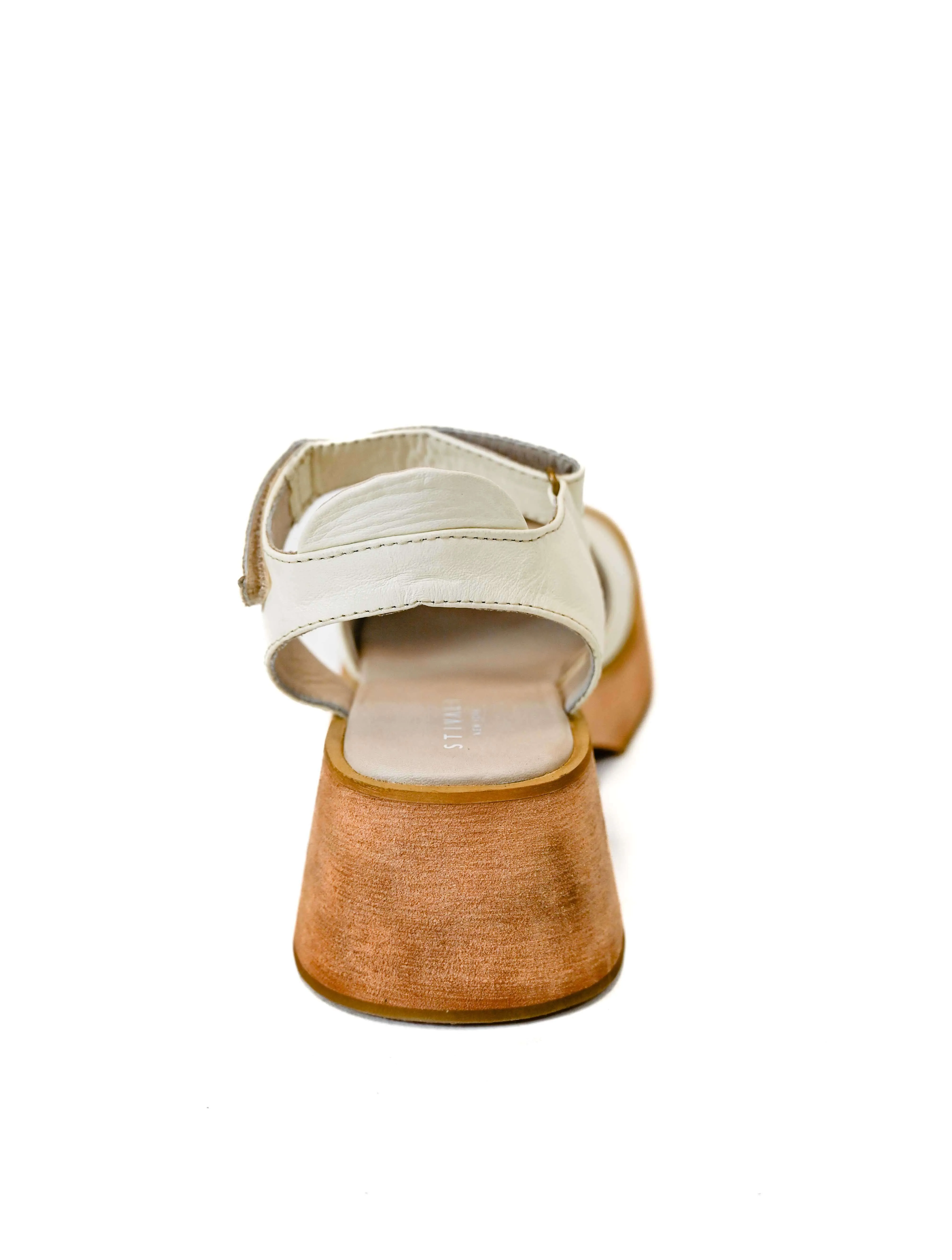Stivali Tribe Clog-Inspired Platform Sandals in Ivory (Final Sale)