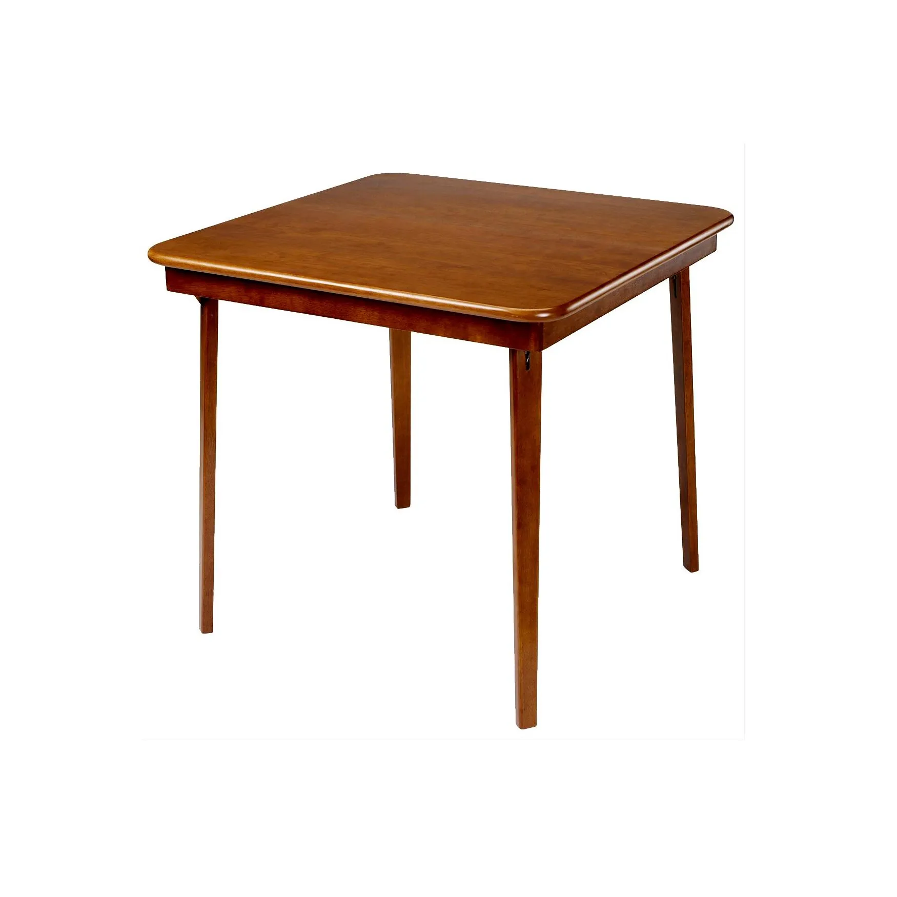 Straight Edge Wood Folding Card Table