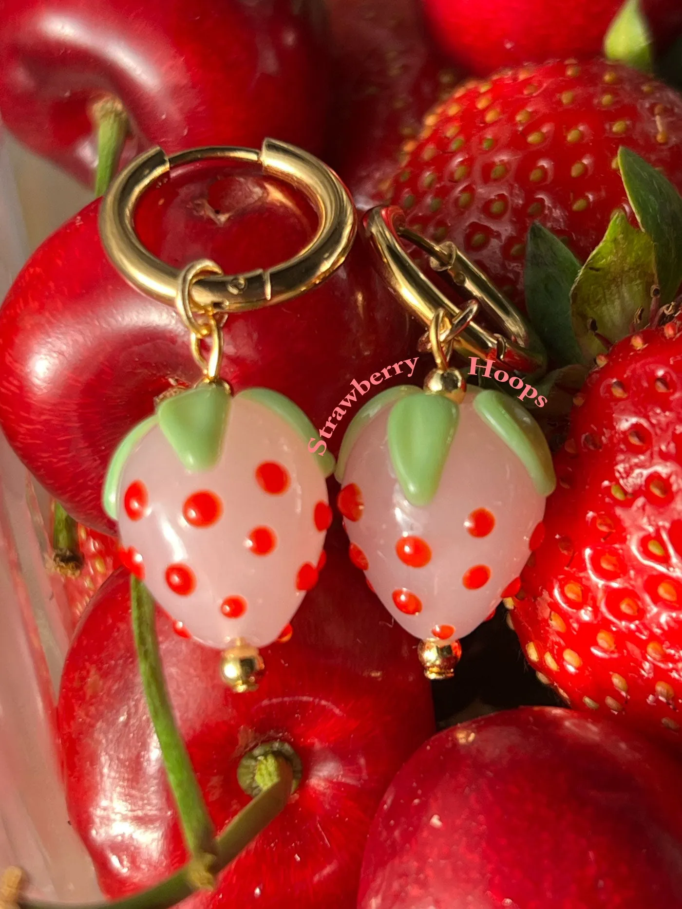 Strawberry Hoops - Pink