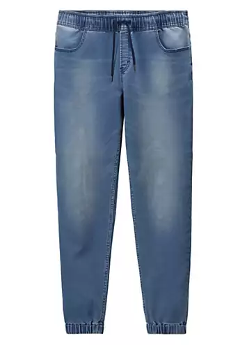 Stretch Denim Joggers by John Devin | Look Again