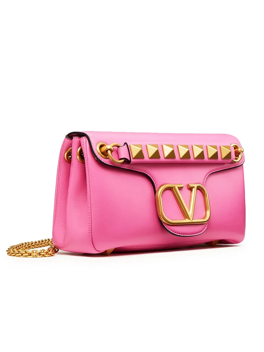 Stud Sign Nappa Shoulder Bag