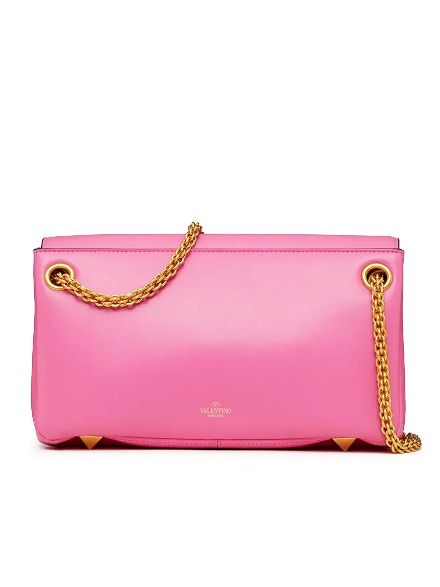 Stud Sign Nappa Shoulder Bag