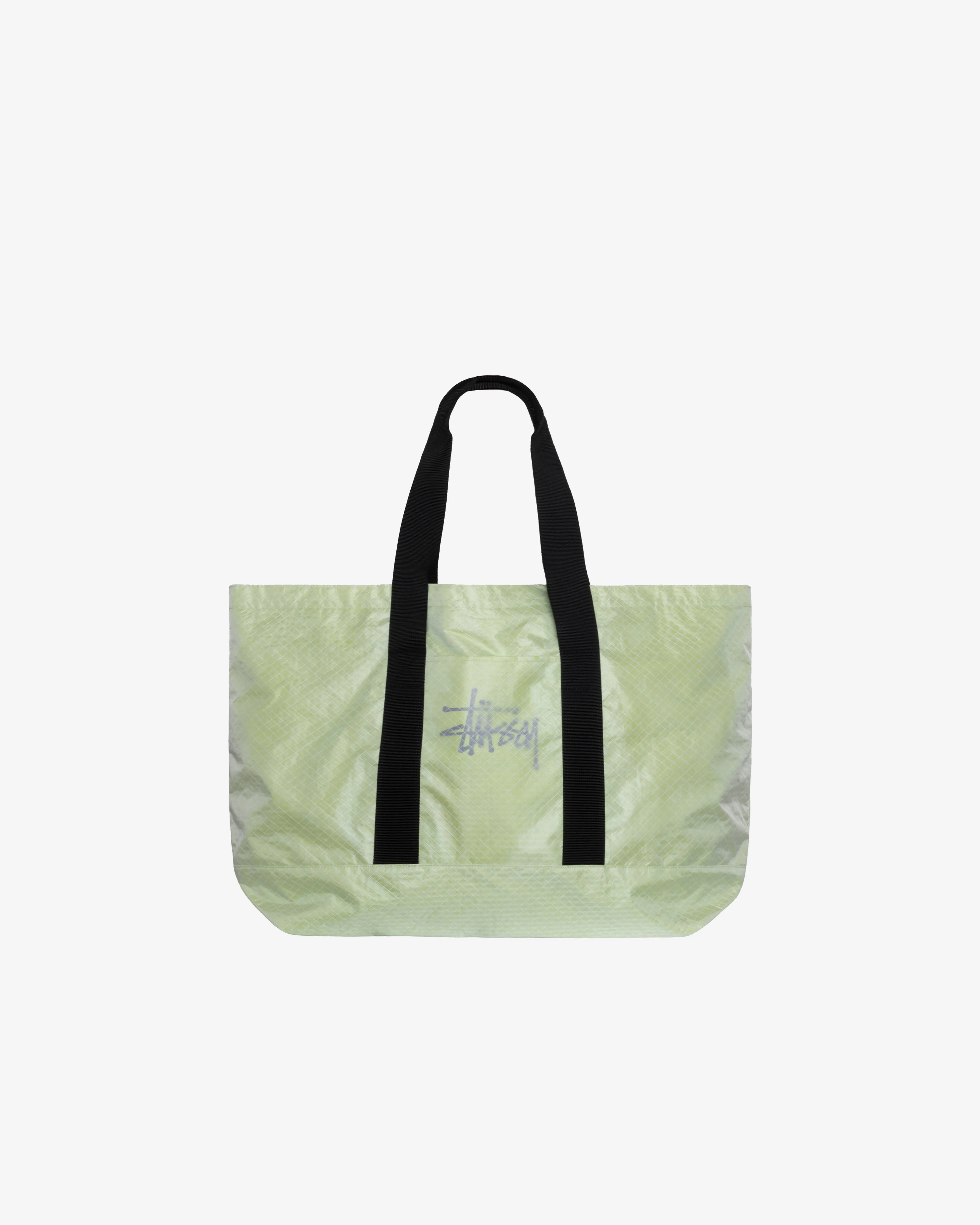 Stüssy Men's Ripstop Overlay XL Tote Bag  Lime