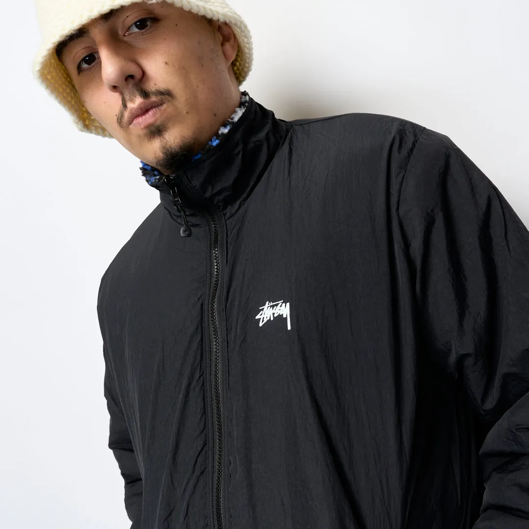 Stüssy - Sherpa Reversible Jacket (Leopard Blue)