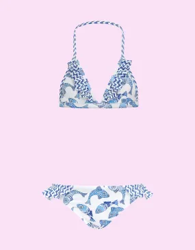 Sunuva Batik Print Bikini Set Blue