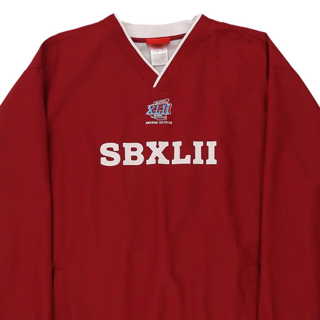 Superbowl XLII Nfl Windbreaker - XL Red Polyester