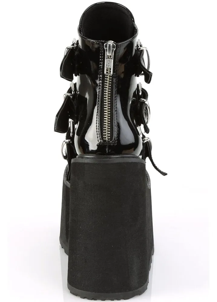 Swing 105 Patent Gothic Wedge Platform Boot