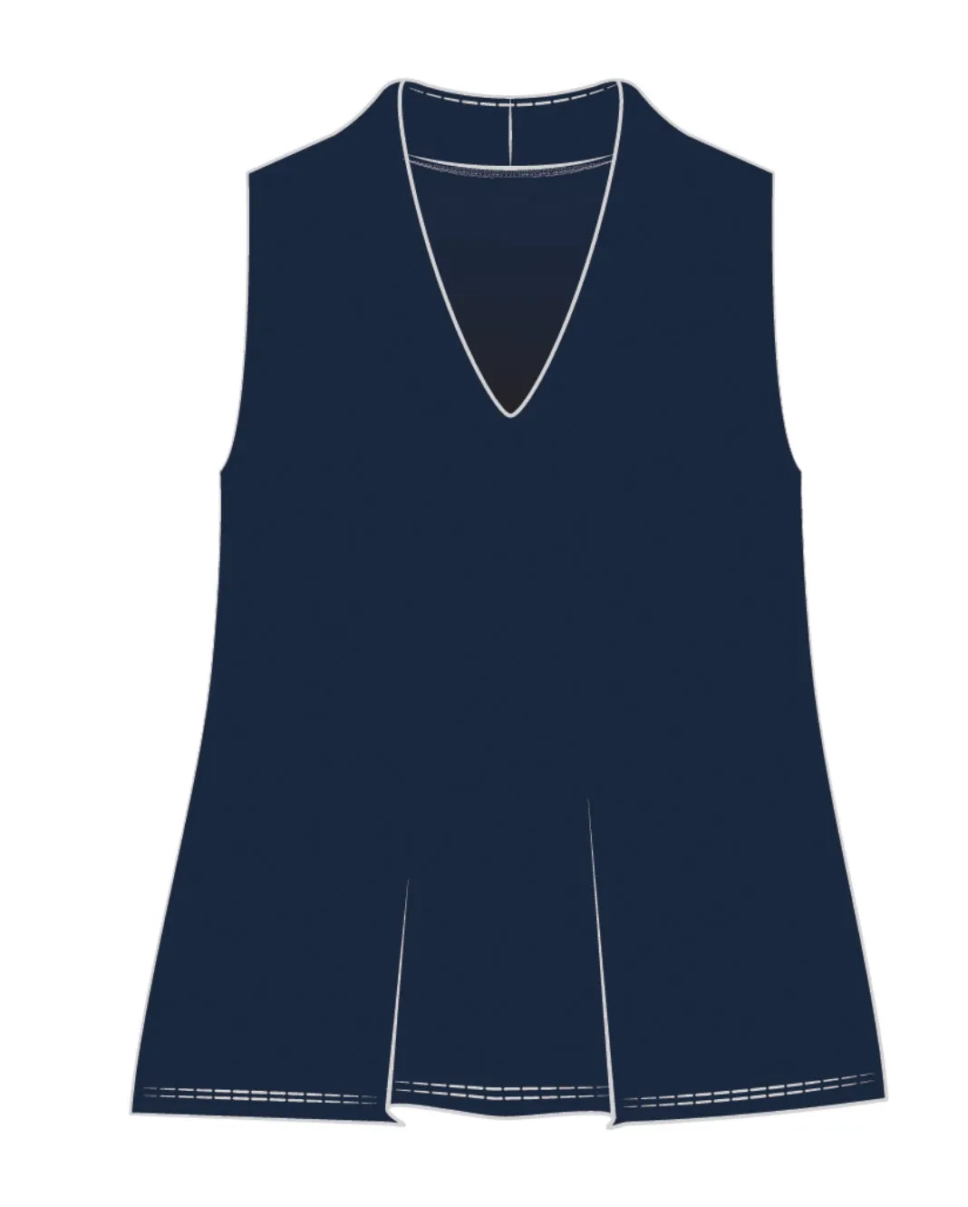 Sympli Deep V Trapeze Tunic 21191G
